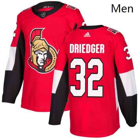 Mens Adidas Ottawa Senators 32 Chris Driedger Premier Red Home NHL Jersey